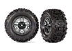 Traxxas 9072 Sledgehammer Tires on Black Chrome 2.8 Wheels for Hoss