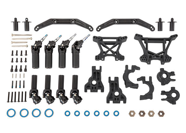 Traxxas 9080 Black Extreme Heavy Duty Upgrade Kit for 4x4 Slash, Hoss, or Rustler