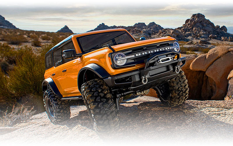 Traxxas 92076-4 1/10 TRX-4 Scale and Trail Crawler with 2021 Bronco Body - Orange