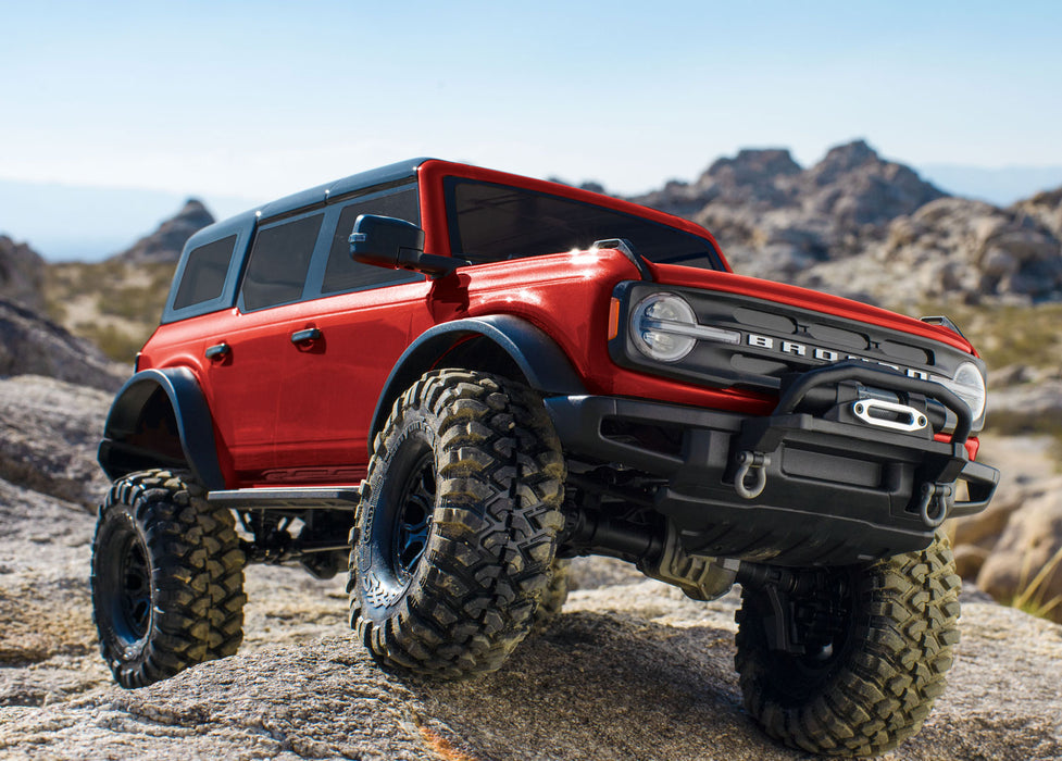 Traxxas 92076-4 1/10 TRX-4 Scale and Trail Crawler with 2021 Bronco Body - Red