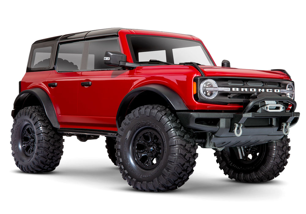 Traxxas 92076-4 1/10 TRX-4 Scale and Trail Crawler with 2021 Bronco Body - Rapid Red