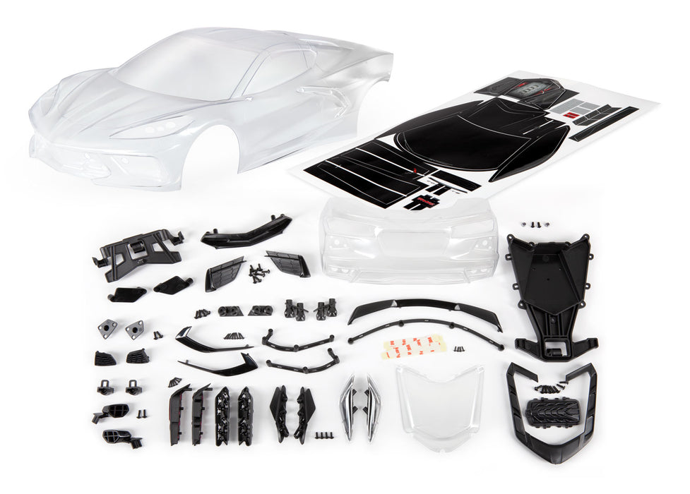 Traxxas 9311 Clear C8 Corvette Stingray Body Kit