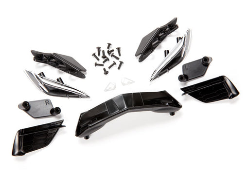 Traxxas 9316 C8 Corvette Stingray Grill Mount and Headlight Housing with Lens