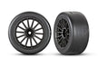 Traxxas 9374 Black Multi-Spoke Wheels and Ultra-Wide Slick Tires 4-Tec 3.0 Fronts