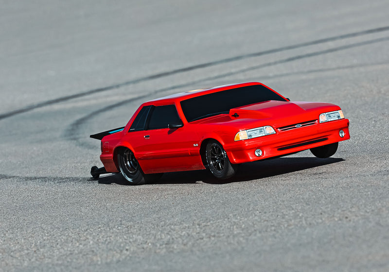 Traxxas 94046-4 Red Ford Mustang 5.0 1/10 Scale RTR Drag Slash