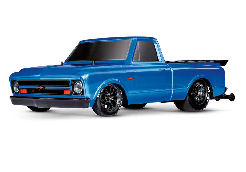 blue traxxas 1/10 drag truck