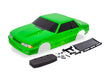 Traxxas 9421G Green Ford Fox Body Mustang Body for Drag Slash