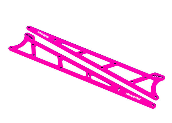 Traxxas 9462P Pink Aluminum Wheelie Bar Side Plates for Drag Slash