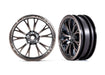 Traxxas 9472A Front Satin Black Weld Wheels for Drag Slash 2 Pack