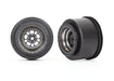 Traxxas 9473A Rear Satin Black Chrome Weld Wheels for Drag Slash 2 Pack