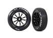 Traxxas 9474 Front Gloss Black Weld Wheels and MT Tires for Drag Slash 2 Pack