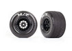 Traxxas 9475 Rear Gloss Black Weld Wheels and MT Tires for Drag Slash 2 Pack
