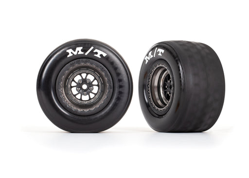 traxxas-9475a-rear-satin-black-chrome-weld-wheels-and-mt-tires-for-drag-slash-2-pack
