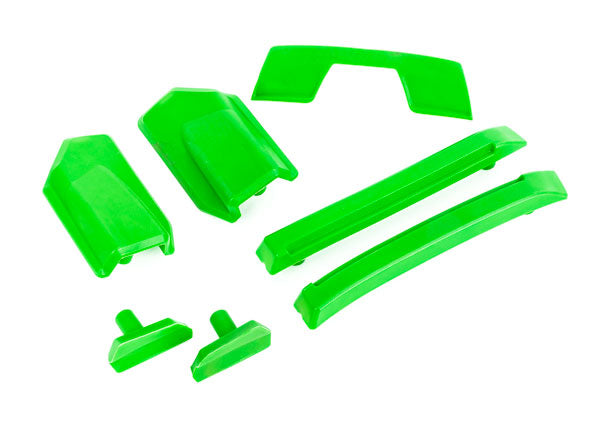 Traxxas 9510G Green Body Reinforcement Set and Roof Skid Pads fits Sledge™
