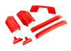Traxxas 9510R Red Body Reinforcement Set and Roof Skid Pads fits Sledge™