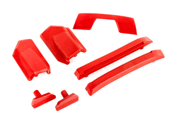 Traxxas 9510R Red Body Reinforcement Set and Roof Skid Pads fits Sledge™
