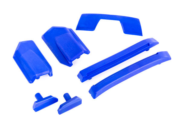 Traxxas 9510X Blue Body Reinforcement Set and Roof Skid Pads fits Sledge™