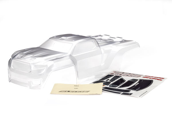 Traxxas 9511 Clear Body with Decals (Requires Painting) fits Sledge™