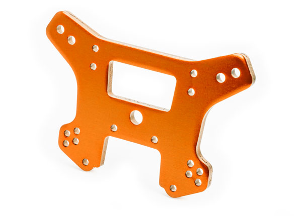 Traxxas 9539T Orange Aluminum Front Shock Tower for Sledge™