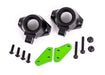 Traxxas 9637G Green Aluminum Left and Right Steering Blocks for Sledge™