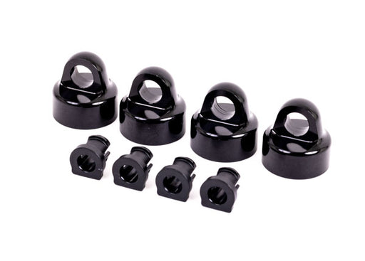 Traxxas 9664A Black Aluminum GT-MAXX® Shock Caps for Sledge™