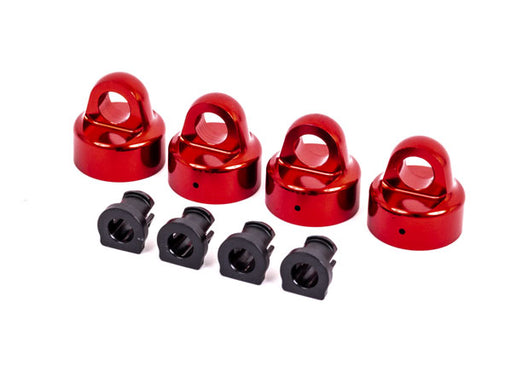 Traxxas 9664R Red Aluminum GT-MAXX® Shock Caps for Sledge™