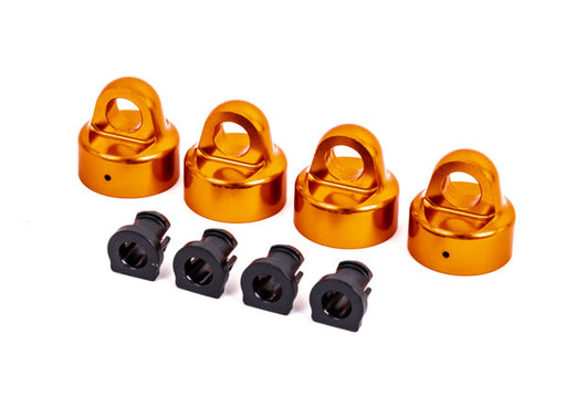 Traxxas 9664T Orange Aluminum GT-MAXX® Shock Caps for Sledge™