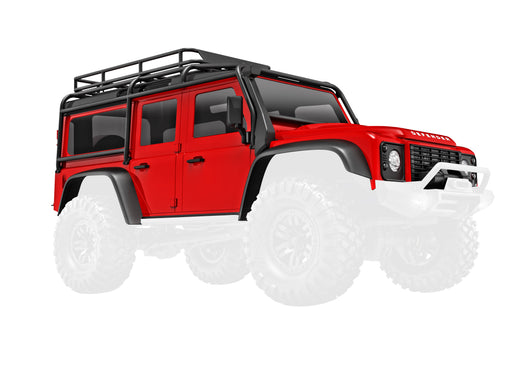 Traxxas 9712 Red Land Rover Defender Body for TRX-4M with Clipless Mounting