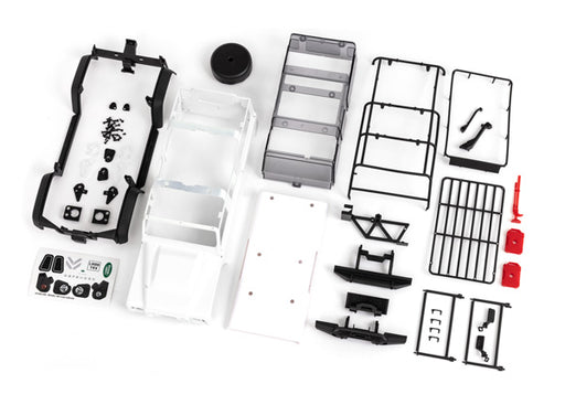 Traxxas 9712 White (Requires Painting) Land Rover Defender Body for TRX-4M with Clipless Mounting