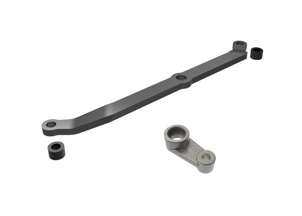 Traxxas 9748 Gray Aluminum Steering Link for TRX-4M