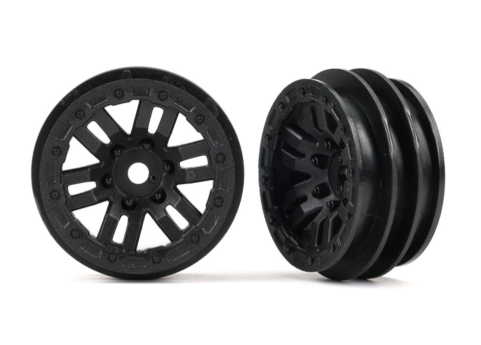 Traxxas 9768 1.0" Black Chrome Wheels 2 Pack