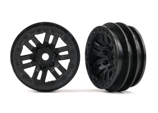 Traxxas 9768 1.0" Black Wheels 2 Pack