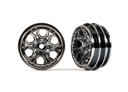Traxxas 9770 1.0" Black Chrome Wheels for TRX-4M Ford Bronco 2 Pack