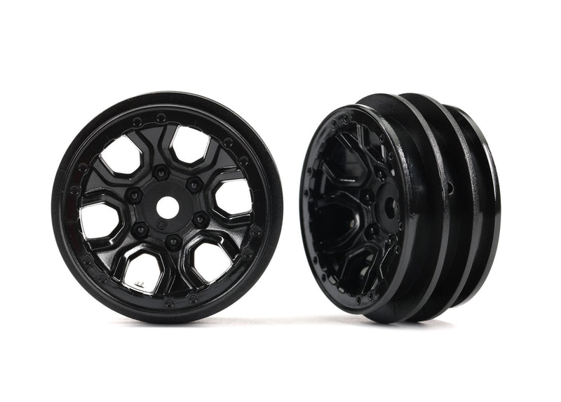 Traxxas 9770 1.0" Black Wheels for TRX-4M Ford Bronco 2 Pack