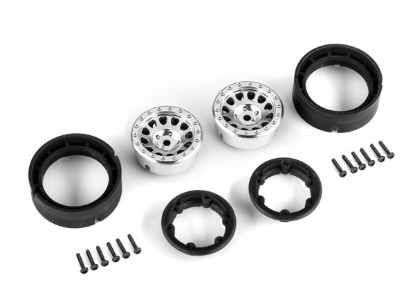 Traxxas 9781 Satin Black 1.0" Beadlock 105 Method Race Wheels for TRX-4M 2 Pack