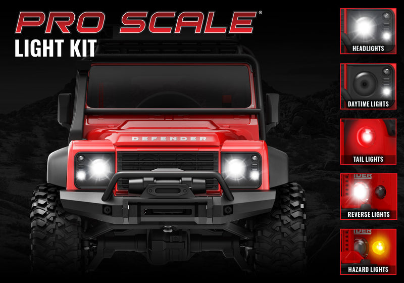 Traxxas 9784 Complete Front and Rear LED Light Set for 9712 TRX-4M Defender Body