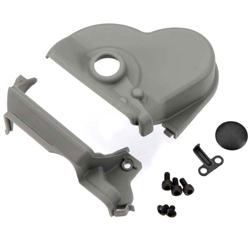 Traxxas 3977R Upper and Lower Gear Cover with Dust Plug and Hardware E-Maxx