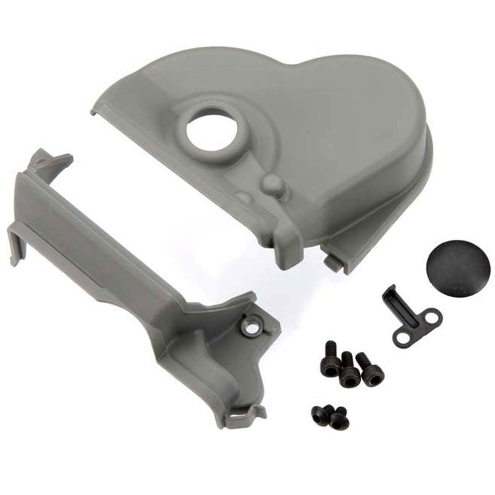 Traxxas 3977R Upper and Lower Gear Cover with Dust Plug and Hardware E-Maxx