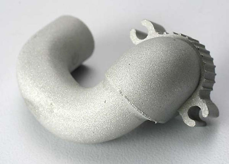 Traxxas 5140 Aluminum Header for Rear Exhaust 2.5 or 3.3 Engines Only