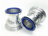 Treal Hobby B07KST12P3 Silverand Blue Aluminum Beadlock Wheels for LMT 1 Pair