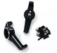 Treal Hobby (X0023F5ABF) Black Aluminum Caster Blocks and Portak Kingpin Bushings for TRX-4