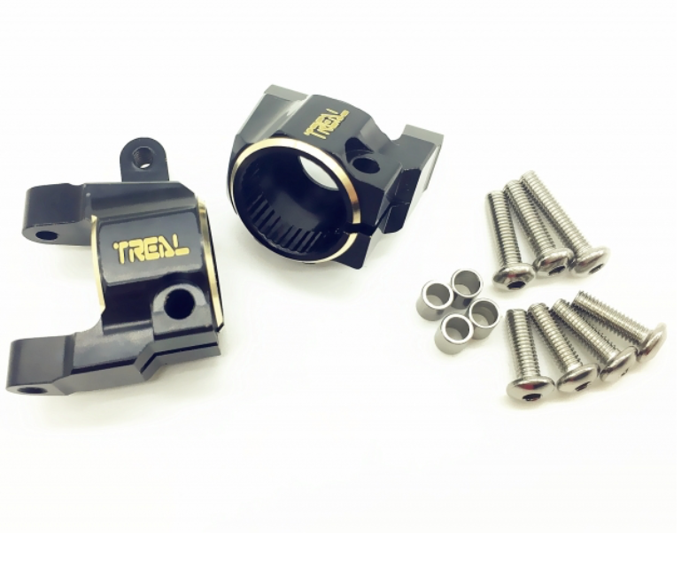 Treal Hobby (X0029HDWFX) Black Aluminum C Hubs for SCX10ii