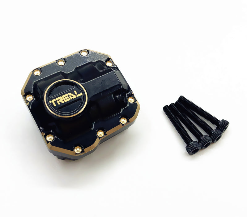 Treal Hobby (X002JTADCV) SCX10ii Black Brass Differential Cover