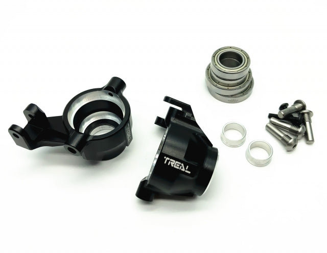 Treal Hobby (X002OCYVE9) Black Aluminum Front Knuckles for MAXX 4s