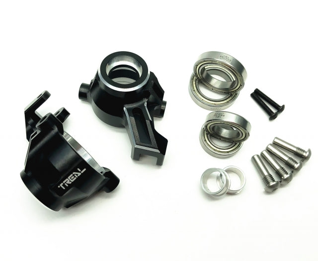 Treal Hobby (X002OCYVE9) Black Aluminum Front Knuckles for MAXX 4s