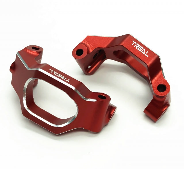 Treal Hobby (X002OD7S7F) Red Aluminum Front C Hub Carriers for MAXX 4s