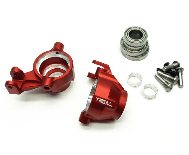 Treal Hobby (X002OD7SQ1) Red Aluminum Front Knuckles for MAXX 4s