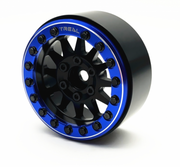 Treal Hobby (X002P1C781) 1.9" Alloy Beadlock Wheels Black with Blue Ring (4 Pack)
