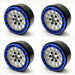 Treal Hobby (X002P1ELU3) 1.9" Alloy Beadlock Wheels Silver with Blue Ring (4 Pack)