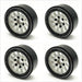 Treal Hobby (X002P1EOMN) 1.9" Alloy Beadlock Wheels Silver with Black Ring (4 Pack)